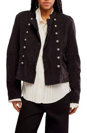 Free People Lotty Velvet Jacket in Black at Nordstrom Rack, Size X-Large