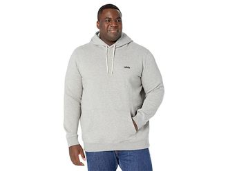 Levi's Big Tall Logo Hoodie Mens Clothing Mid Tone Grey Heather : 2XT, Polyester/Cotton