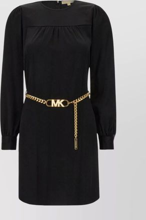 Michael Kors dress in triacetate blend with puff sleeves
