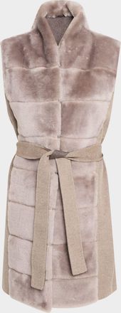 Gorski Select Lamb Shearling Reversible Vest