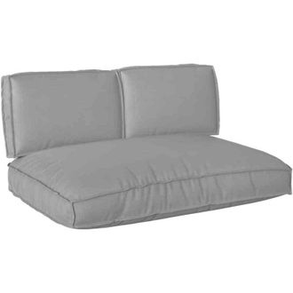 vidaXL Juego De Cojines De Paleta 3 Pcs Gris 120 X 80 X 12 Cm Vidaxl