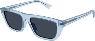 Bottega Veneta BV1291S001 Dark Lens Sunglasses - Blue