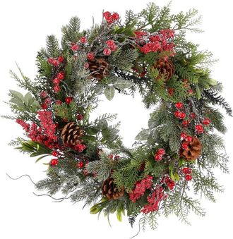MiCa Decorations Guirnalda randell rojo h12xb50xl50cm