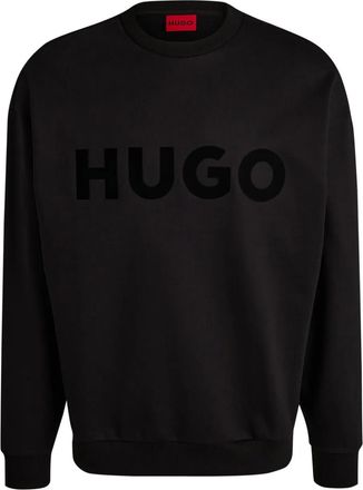 HUGO BOSS Felpa leggera in cotone - Nero