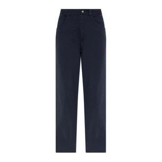 Maison Margiela Pantalones de bajo deshilachado - Trousers - Mujer - Azul - M