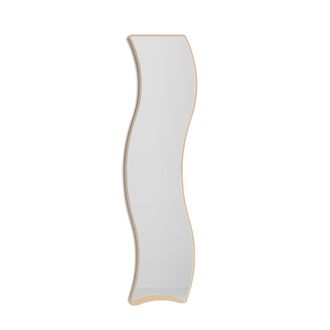 HERDASA Herdasa Espejo De Pared Curvas, 170x45, Colecci&oacute;n Looker, En Mdf Chapado En Haya Y Lacado. Roble
