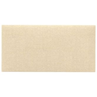 vidaXL Cabecero De Pared 12 Pcs Crema 30 X 15 Cm Tela Vidaxl