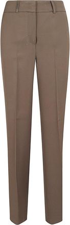 PESERICO Slim fit stretch viscose trousers