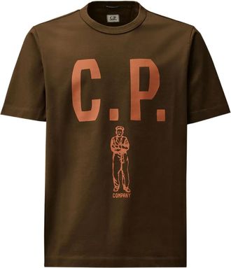 C.P. Company T-shirt con logo - Verde