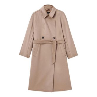 Max Mara Dames, Mantels, Bruin, Maat: XS Wol