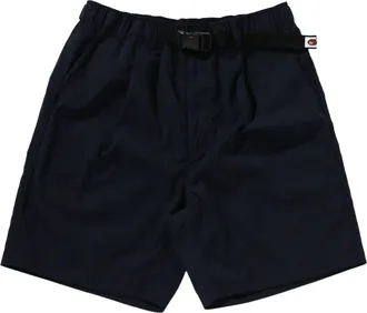 A Bathing Ape Belt 1 Pleat Elasticated Relaxed Fit Shorts Navy 0ZXSPM318531QNYX