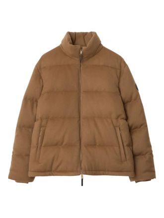 Burberry Donsjack met trechterhals - Bruin