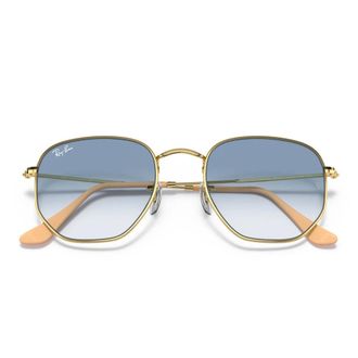 Ray-Ban Sunglasses, unisex, Yellow, Size: 54 MM Hexagonal RB 3548 Sunglasses