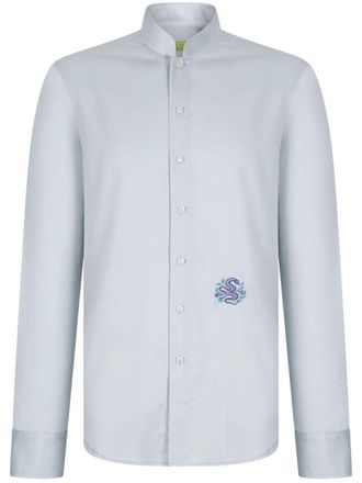 Shanghai Tang Tang shirt - men - Cotton - 46 - Grey
