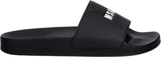Msgm Msgm, Schoenen, Heren, Zwart, 44 EU, Polyester, Logo Slides