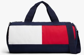 Tommy Hilfiger Colorblock Flag Logo Duffle Bag - Blue