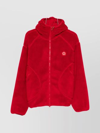 Kenzo hooded fleece blazer long sleeves