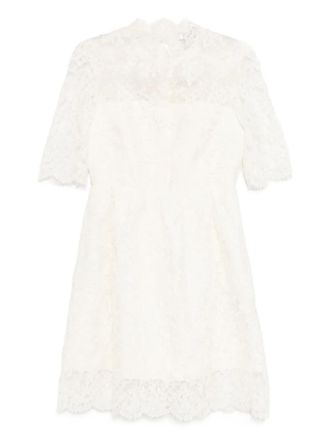 Dice Kayek embroidered dress - women - Polyester/Cotton/Viscose/Polyamide - 38 - White