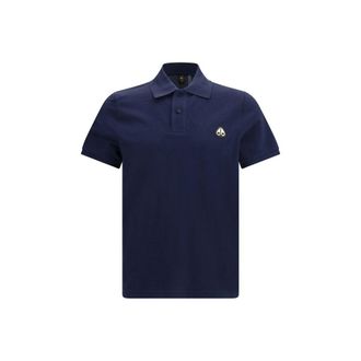 Moose Knuckles Blauwe Katoenen Poloshirt
