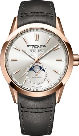 Raymond Weil Freelancer Mens Brown Watch 2766-PC5-64001 Leather - One Size