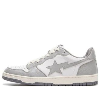A Bathing Ape Court Sta Low White Gray 1G70-191-033