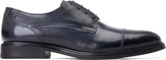 Base London Magnus Mens Leather Shoes - Navy - Size UK 12