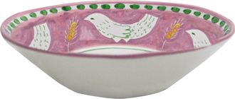 Arcucci feather pink salad bowl 32 cm