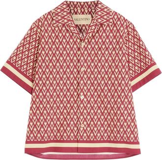 Valentino Geometric Print Short-sleeve Shirt