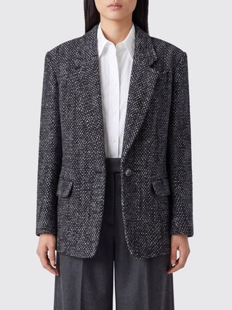 Isabel Marant Blazer monopetto in cotone con fantasia astratta bicolor