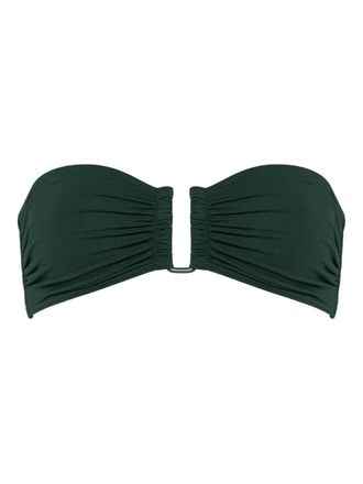 Eres gathered-detail bikini top - Verde