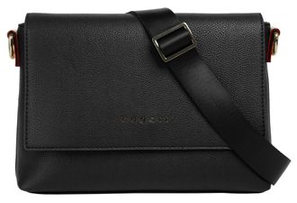 Bugatti Umh&auml;ngetasche BUGATTI ELLA, Damen, Gr. B/H/T: 25cm x 17cm x 8cm onesize, schwarz, Kunstfaser, leicht gl&auml;nzend, unifarben, Taschen Umh&auml;ngetasche