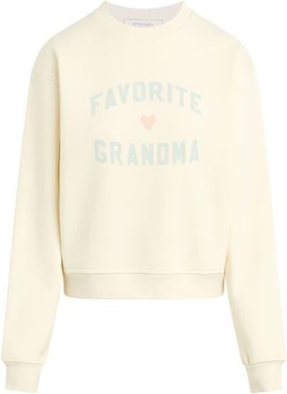 Favorite Daughter Favorite Grandma Cotton Blend Graphic Sweatshirt in Gardenia/Light Sag at Nordstrom, Size X-Large