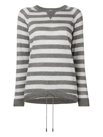 Eleventy striped sweater - women - Cashmere - M - Grey