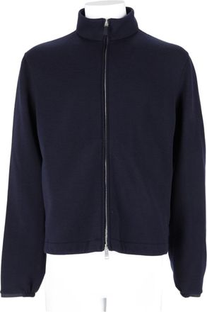 Ermenegildo Zegna Black Full-Zip Stand-Up Collar Sweatshirt