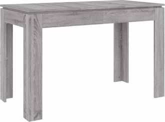 vidaXL Vidaxl - Mesa De Comedor Madera De Ingenier&iacute;a Sonoma Gris 120x60x76 Cm
