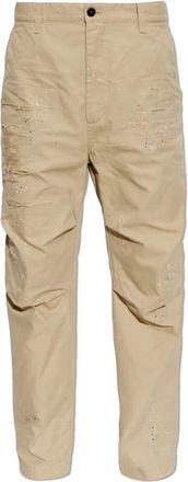 Dsquared2 Pantaloni effetto vintage - - Trousers - Uomo - Beige - 3XL
