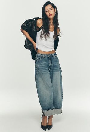 Pilcro The Kayden Barrel Carpenter Jeans by Pilcro