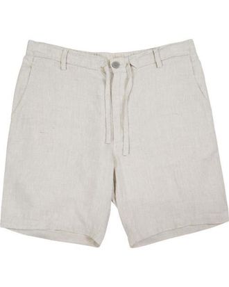 Lords of Harlech Solid Linen Drawstring Short in Natural at Nordstrom, Size Xx-Large