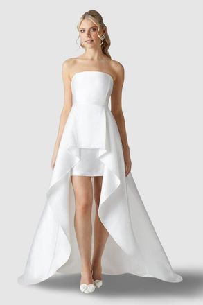 Coast Bandeau Mini Wedding Dress in Ivory at Nordstrom, Size 10