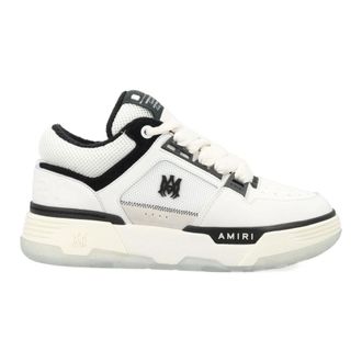 Amiri Schoenen, Heren, Wit, 41 EU, Leer, Ster Geperforeerde Sneakers