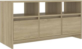 vidaXL Mueble De Tv Madera Contrachapada Roble Sonoma 102x37,5x52,5 Cm Vidaxl