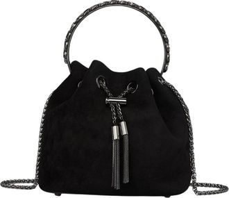 Alma En Pena Emmer tas hanger detail - Dames - Schoudertassen - Zwart - ONE Size - Leer - Tassen