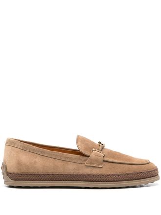 Tod's suede loafers - women - Suede - 39.5 - Brown