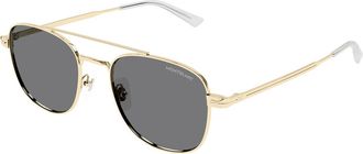Montblanc Grey Pilot Mens Sunglasses MB0363S 001 51
