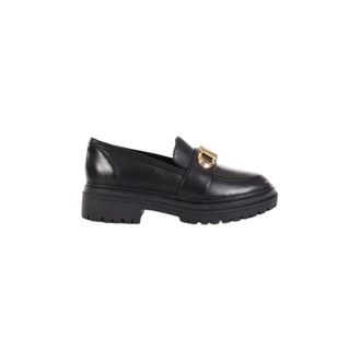Michael Kors Schoenen, Dames, Zwart, 37 EU, Leer, Parker Leren Loafer