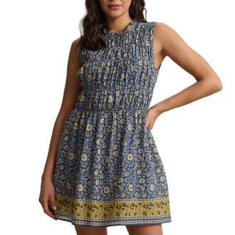 Velvet Marla Dress In Blue Floral