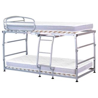 Colchones Aznar Pack Litera Plegable Vega Pardo + 2 Colchones Visco Vega De Pardo 17 Cm Firme Apto Para Literas 80x190 Cm