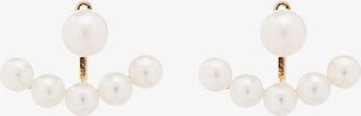 Mateo Bijoux 14K Yellow Gold Floating Pearl Earrings - Womens - Pearl/14kt Yellow Gold