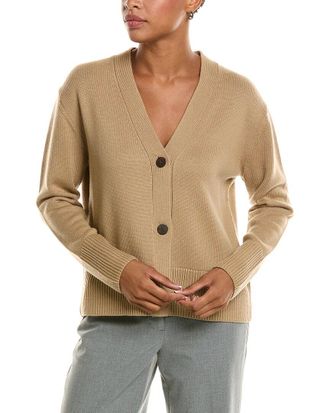 Vince Shrunken Weekend Wool-Blend Cardigan