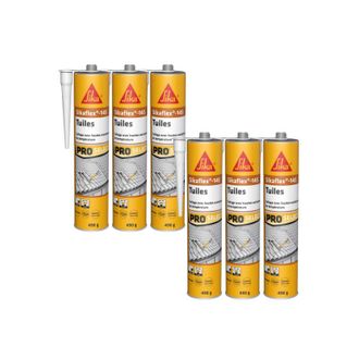 Sika Sika - Juego De 6 Adhesivos Flexibles Para Baldosas Flex 145 - 490g